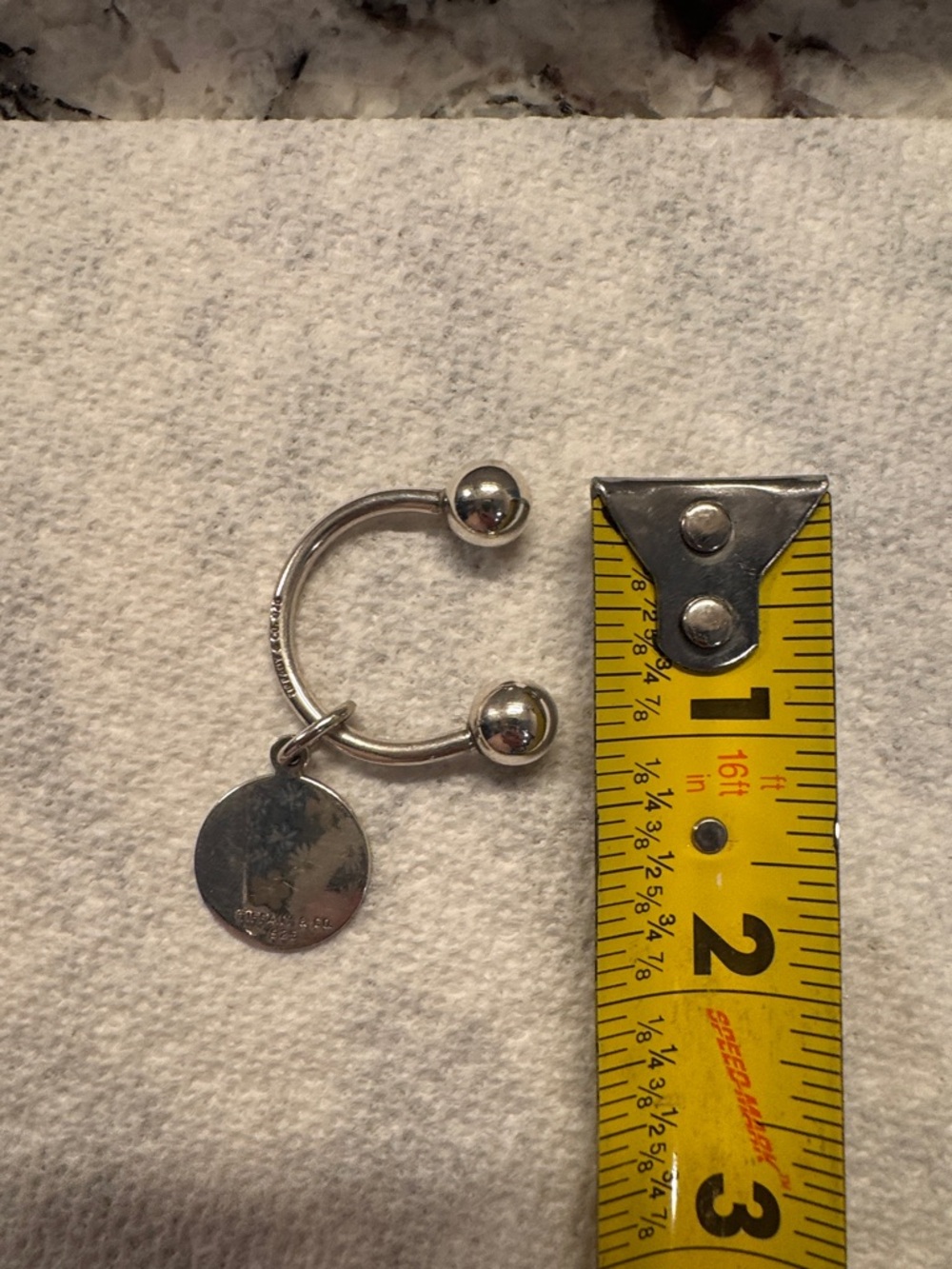 Tiffany & Co. Silver Round Charm Keychain RTT (return to) Vintage Retired - Picture 11 of 11